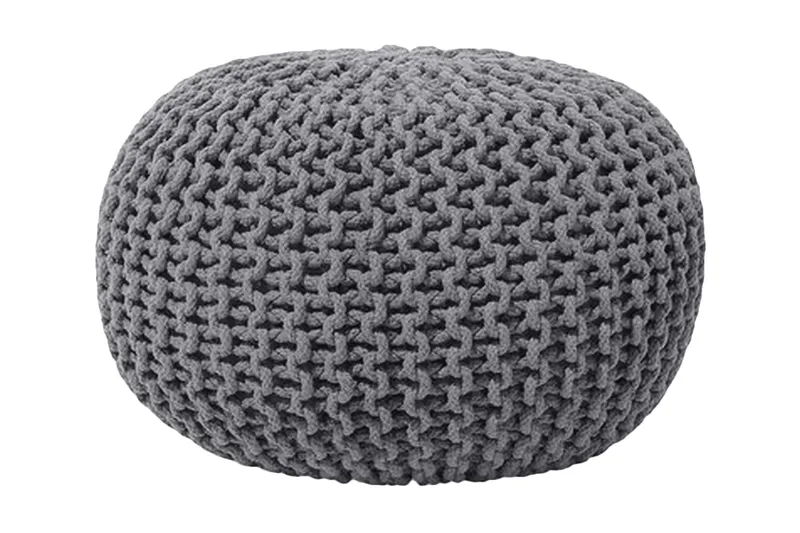 Conrad Sittpuff 50 cm - Grå - Products - Möbler - Fåtölj & stolar - Pall & puff - Sittpuff