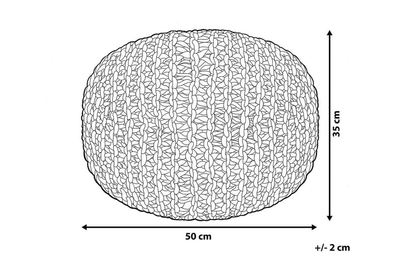 Conrad Sittpuff 50 cm - Grå - Products - Möbler - Fåtölj & stolar - Pall & puff - Sittpuff