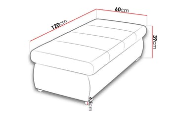 Gamal Fotpall 60 cm - Beige - Products - Möbler - Fåtölj & stolar - Pall & puff - Fotpallar
