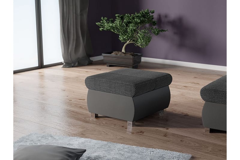 Gamal Fotpall 60 cm - Ljusgrå/Mörkgrå - Products - Möbler - Fåtölj & stolar - Pall & puff - Fotpallar