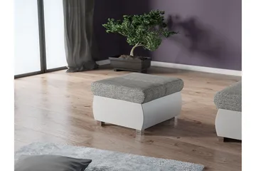 Gamal Fotpall 60 cm - Vit/Ljusgrå - Products - Möbler - Fåtölj & stolar - Pall & puff - Fotpallar