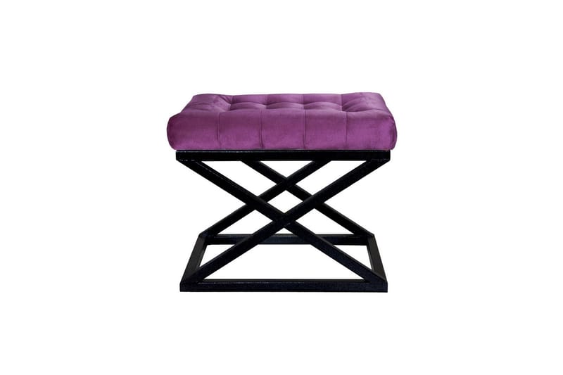 Gillie Sittpuff 40 cm, Svart/Purple