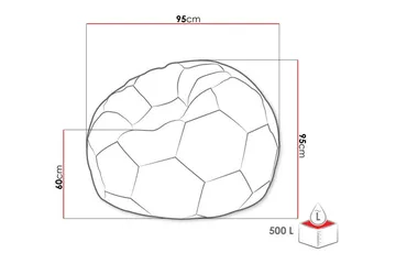 Kintore Sittpuff 95 cm - Vit - Products - Möbler - Fåtölj & stolar - Pall & puff - Sittpuff