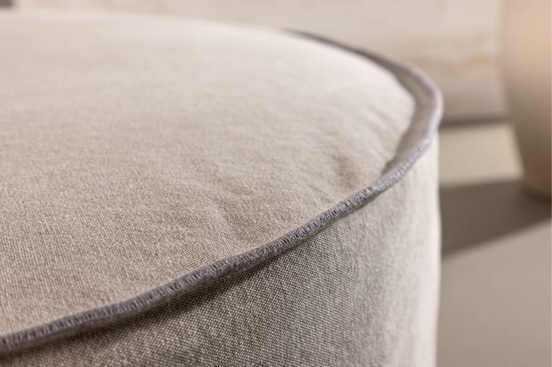 Lindö Sittpuff 101 cm Rund - Brun - Products - Möbler - Fåtölj & stolar - Pall & puff - Sittpuff