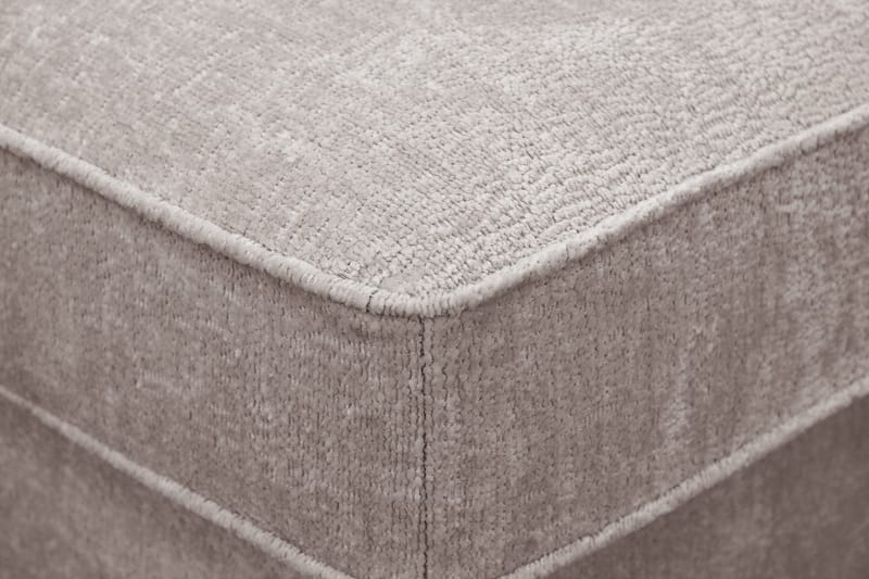 Rossita Fotpall i chenille - Grå/Brun - Products - Möbler - Fåtölj & stolar - Pall & puff - Fotpallar