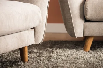 Trend Lyx Fotpall - Beige/Svart - Products - Möbler - Fåtölj & stolar - Pall & puff - Fotpallar