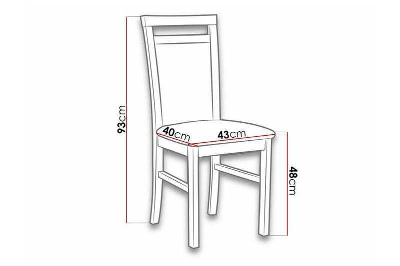 Roma Matstol - Svart - Products - Möbler - Fåtölj & stolar - Matstol & köksstol