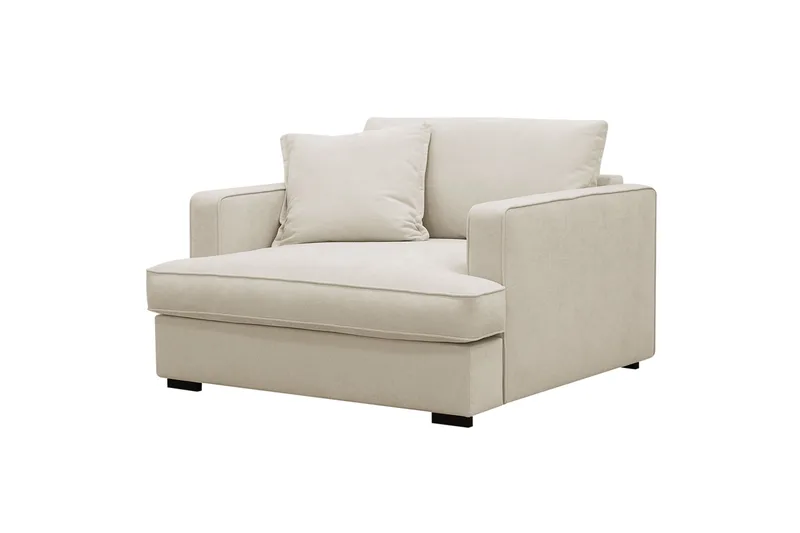 Rossita lyx Extra djup Fåtölj - Beige Tyg - Products - Möbler - Fåtölj & stolar - Fåtölj