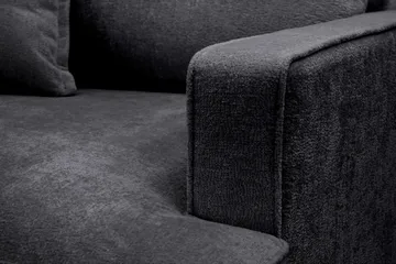 Rossita lyx Extra djup Fåtölj - Svart Chenille - Products - Möbler - Fåtölj & stolar - Fåtölj