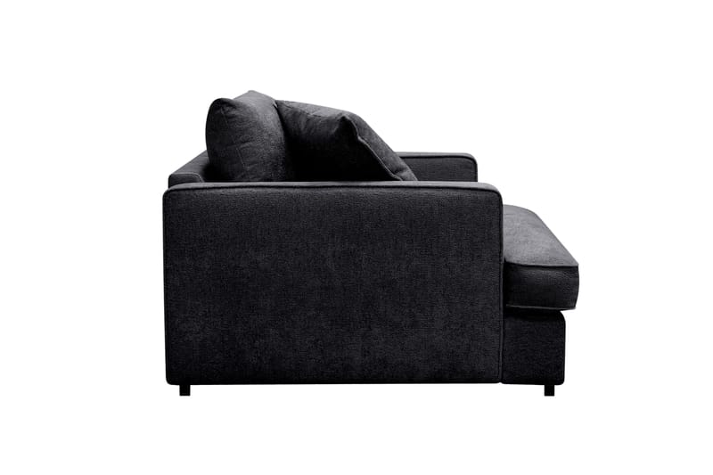 Rossita lyx Extra djup Fåtölj - Svart Chenille - Products - Möbler - Fåtölj & stolar - Fåtölj