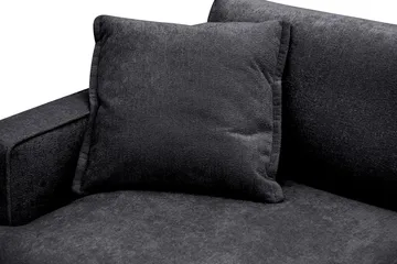 Rossita lyx Extra djup Fåtölj - Svart Chenille - Products - Möbler - Fåtölj & stolar - Fåtölj