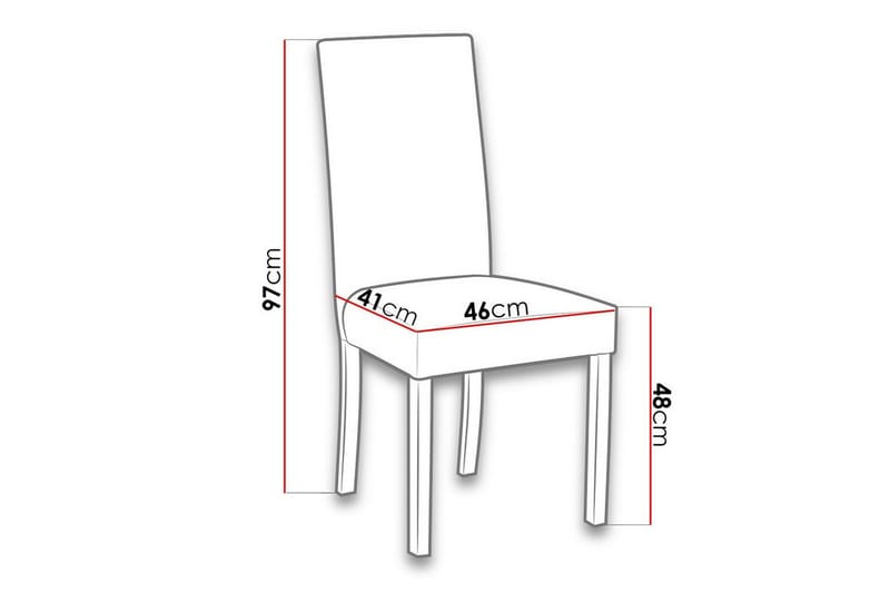 Rowden Matstol - Vit - Products - Möbler - Fåtölj & stolar - Matstol & köksstol