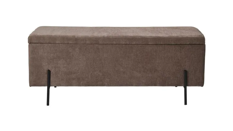 Brewster Bänk m förvaring 120 cm - Brun - Products - Möbler - Fåtölj & stolar - Sittbänk