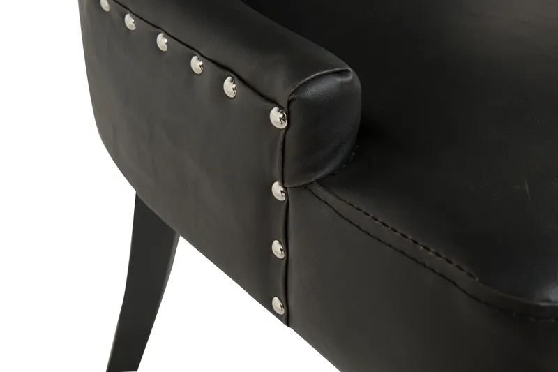 Tuva Matstol Konstläder - Svart - Products - Möbler - Fåtölj & stolar - Matstol & köksstol