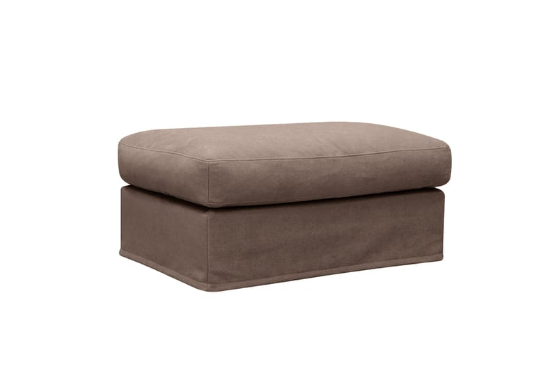 Valencia Extra Djup 5-sits soffa + fotpall med avtagbar och tvättbar klädsel - Mörkbrun - Products - Möbler - Soffa
