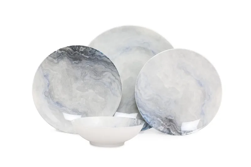 Subatan Tallriksset 24 Delar, Porslin/Flerfärgad