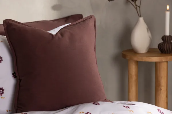 Ronja Kuddfodral - Brun - Products - Textil & mattor - Kudde & kuddfodral - Kuddfodral