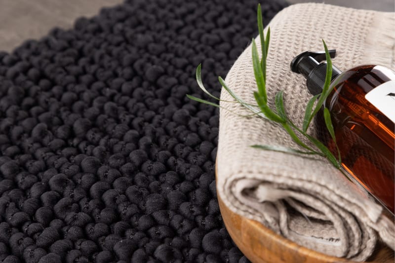 Wilmer Badrumsmatta 50x80 cm - Svart - Products - Textil & mattor - Matta - Badrumsmatta