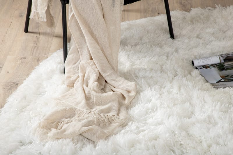 Grace Ryamatta Rund 200 cm - Vit - Products - Textil & mattor - Matta - Modern matta - Ryamatta