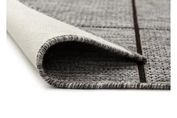 Madrid Square Flatvävd Matta 80x150 - Grå/Svart - Products - Textil & mattor - Matta - Flatvävd matta