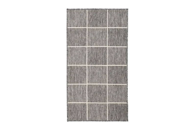 Madrid Square Flatvävd Matta 80x340 - Grå/Vit - Products - Textil & mattor - Matta - Flatvävd matta