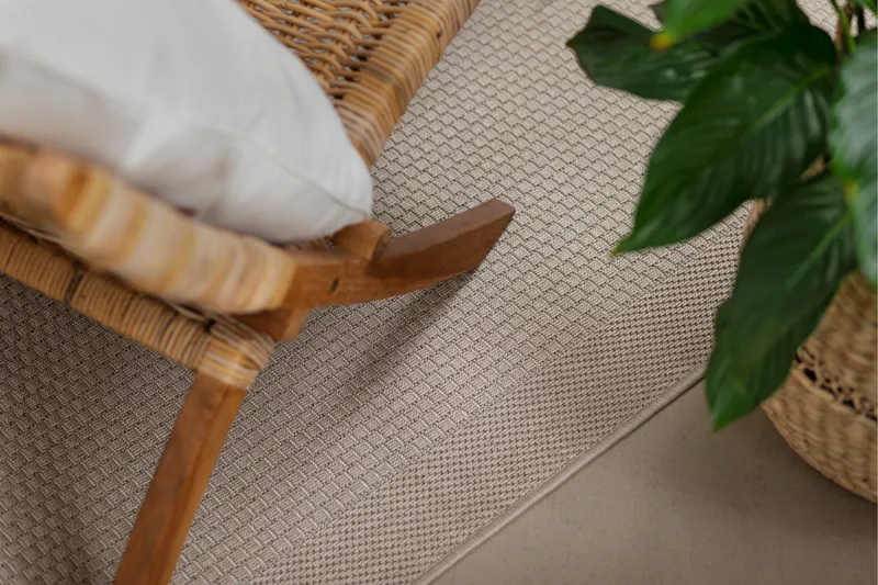 Miami Flatvävd Matta Fyrkantig 200x200 cm - Natur - Products - Textil & mattor - Matta - Små mattor