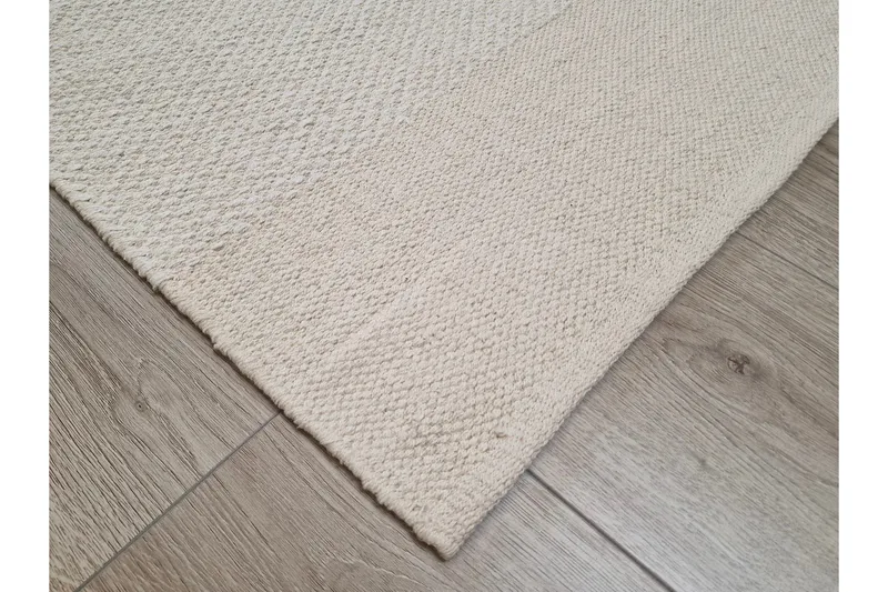 Alva Bomullsmatta 240x240 cm Kvadratisk - Creme - Products - Textil & mattor - Matta - Modern matta - Bomullsmatta