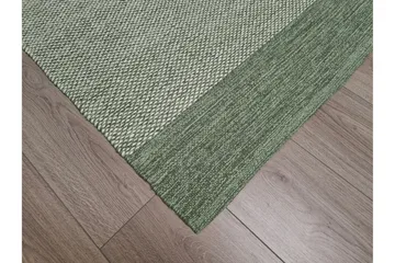 Alva Bomullsmatta 75x220 cm Oval - Grön - Products - Textil & mattor - Matta - Modern matta - Bomullsmatta