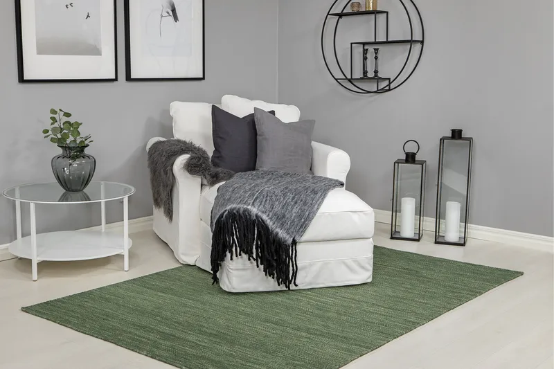 Birka Ullmatta Rektangulär 240x340 cm - Sammetsgrön - Products - Textil & mattor - Matta - Modern matta - Ullmatta
