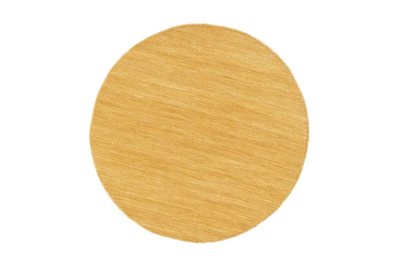 Birka Ullmatta Rund 120 - Ockragul - Products - Textil & mattor - Matta - Modern matta - Ullmatta