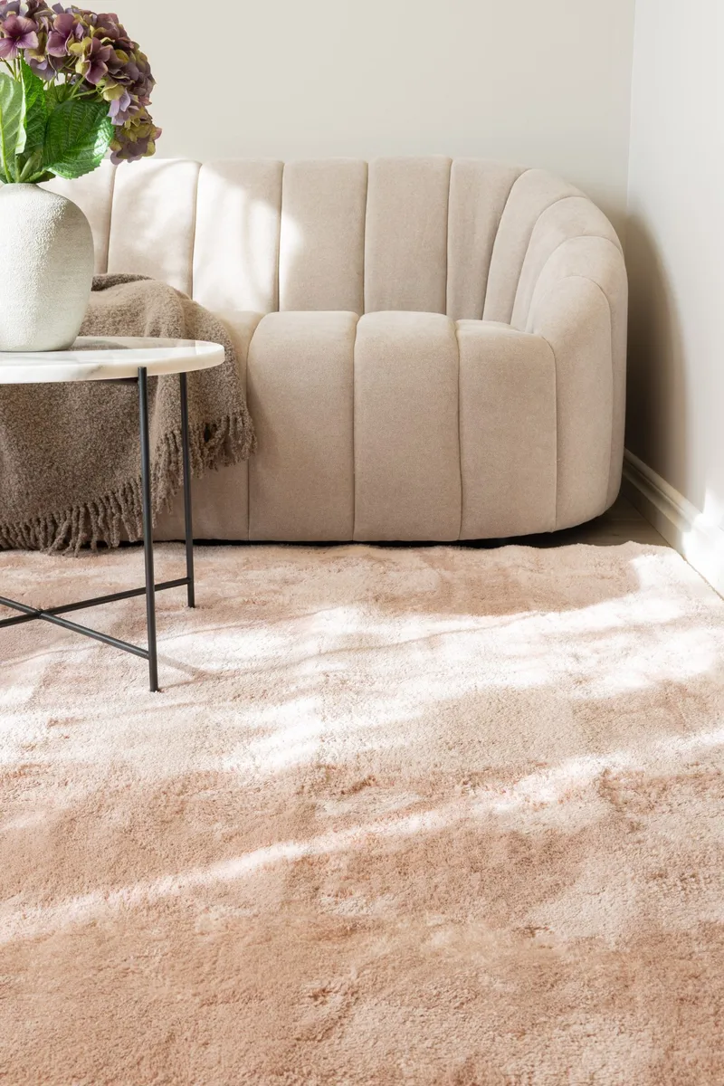 Cozy Ryamatta 133x190 cm Rektangulär - Rosa - Products - Textil & mattor - Matta - Modern matta - Ryamatta