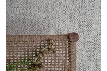 Gåsöga Ullmatta 160x230 cm Rektangulär - Beige - Products - Textil & mattor - Matta - Modern matta - Ullmatta