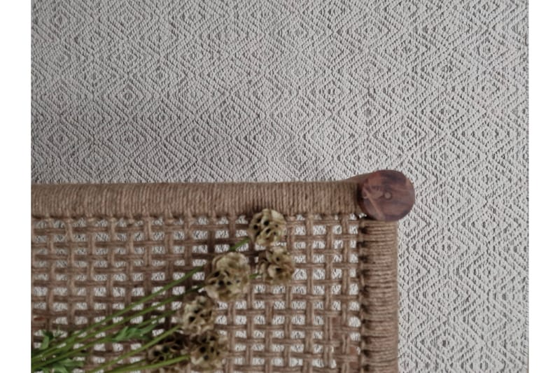 Gåsöga Ullmatta 160x230 cm Rektangulär - Beige - Products - Textil & mattor - Matta - Modern matta - Ullmatta