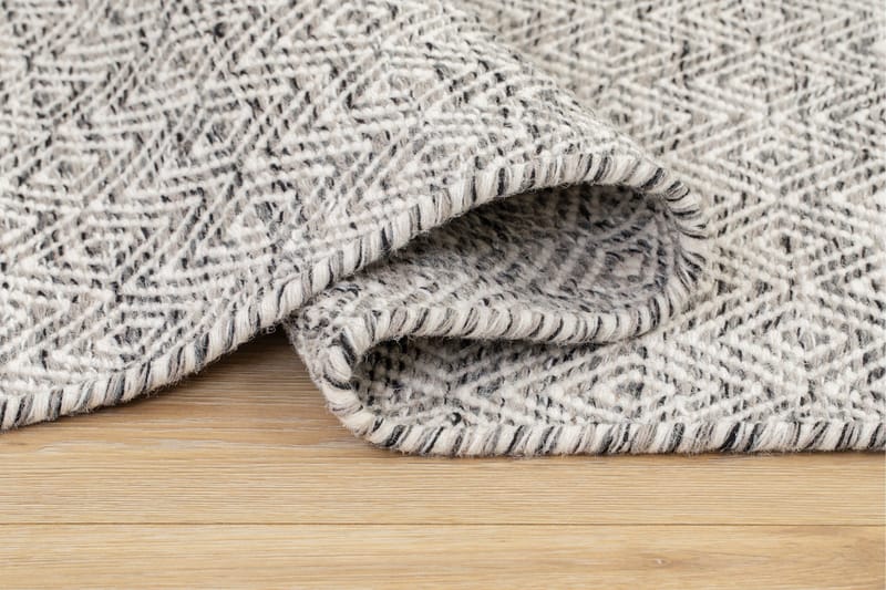 Gåsöga Ullmatta 160x230 cm Rektangulär - Grå - Products - Textil & mattor - Matta - Modern matta - Ullmatta