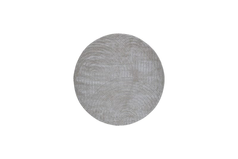Genova Zen Wiltonmatta 160x160 cm Rund, Grå
