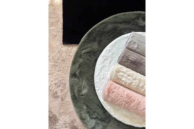 Heaven Ryamatta 120 cm Rund - Rosa - Products - Textil & mattor - Matta - Modern matta - Ryamatta