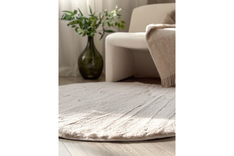 Heaven Ryamatta Natur rund 160 - Natur - Products - Textil & mattor - Matta - Modern matta - Ryamatta