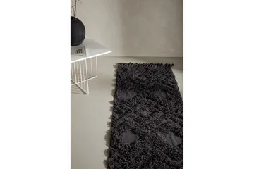 Hilma Bomullsmatta Rektangulär 70x200 cm - Mörkgrå - Products - Textil & mattor - Matta - Modern matta - Bomullsmatta