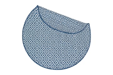 Koster Garnmatta Rund 160 - Blå - Products - Textil & mattor - Matta - Modern matta - Wiltonmatta