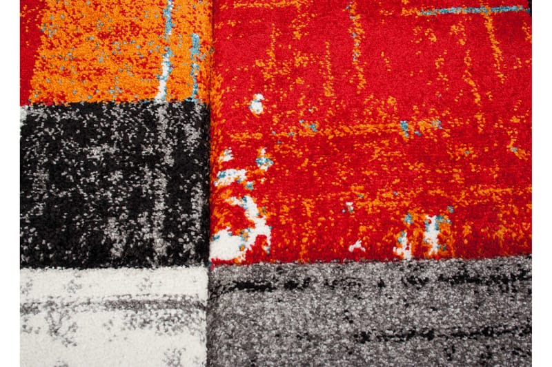 London Square Friezematta Rund 200 - Röd/Orange - Products - Textil & mattor - Matta - Modern matta - Wiltonmatta