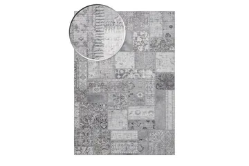 Patchwork Wiltonmatta 160x230 cm Rektangulär - Silver - Products - Textil & mattor - Matta - Modern matta - Wiltonmatta