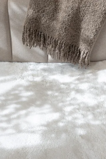 Cozy Ryamatta 120 cm Rund - Vit - Products - Textil & mattor - Matta - Modern matta - Ryamatta