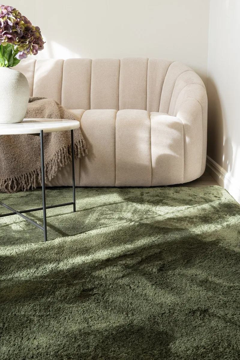 Cozy Ryamatta 133x190 cm Rektangulär - Grön - Products - Textil & mattor - Matta - Modern matta - Ryamatta