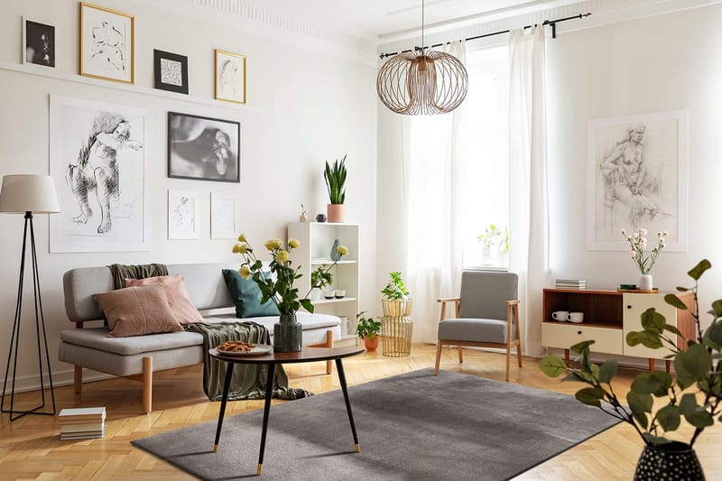 Cozy Ryamatta 240x340 cm Rektangulär - Grå - Products - Textil & mattor - Matta - Modern matta - Ryamatta
