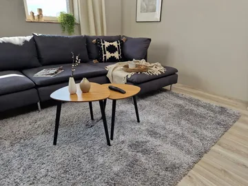 Lounge Ryamatta 200x290 cm Rektangulär - Silver - Products - Textil & mattor - Matta - Modern matta - Ryamatta