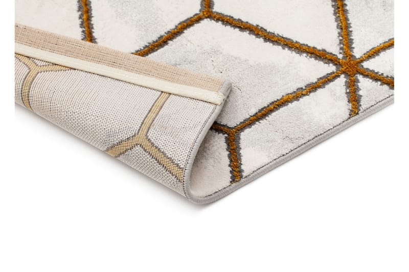 Skravelsbo Cube Matta 200x290 cm - Guld - Products - Textil & mattor - Matta - Modern matta - Wiltonmatta