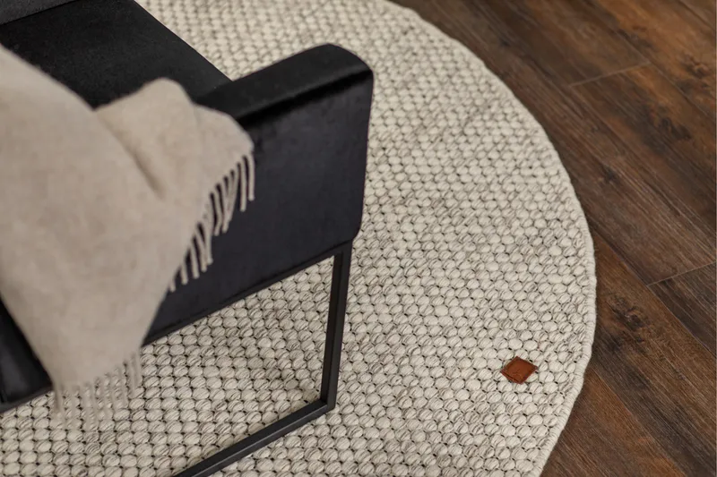 Torekov Ullmatta Rund 300 cm - Vit - Products - Textil & mattor - Matta - Modern matta - Ullmatta