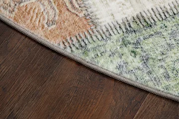 Tarfaya Friezematta Rund 200 cm - Grön - Products - Textil & mattor - Matta - Modern matta - Wiltonmatta