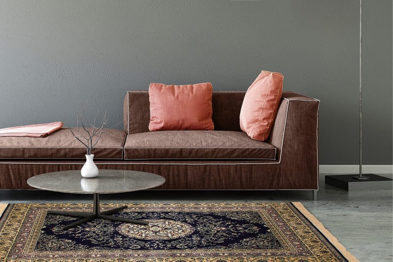 Casablanca Medallion Orientalisk Matta 130x190 - Marinblå - Products - Textil & mattor - Matta - Orientalisk matta - Persisk matta