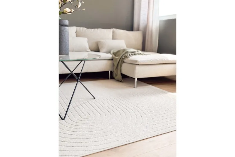 Wiltonmatta Hawaii Shape 240x240 cm, Creme - 240x240 cm, Creme - Products - Textil & mattor - Matta - Utomhusmatta